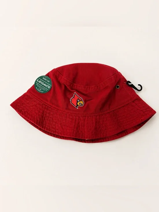 Logo cardinals red twill bucket hat L/XL