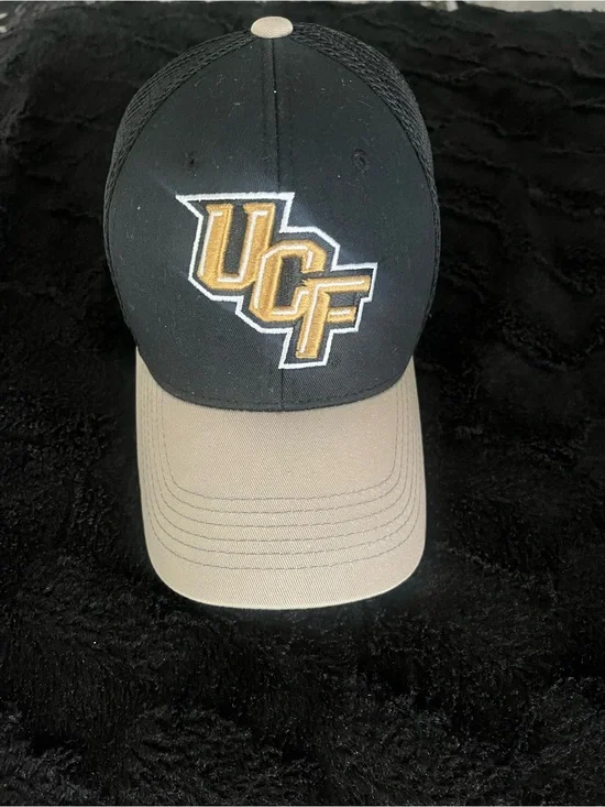 UCF Nights Hat Cap Beige Black Strapback College Sports NCAA Baseball