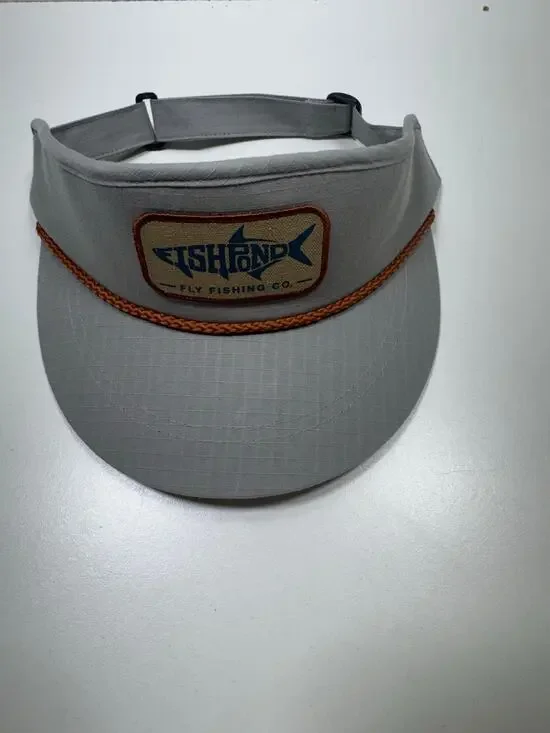 Fishpond Fly Fishing Co Visor Adjustable Gray Outdoors Gorpcore Dad Core Cotton