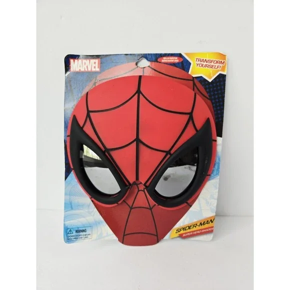 Sun-Staches Spiderman Sunglasses Marvel Costume Accessory ‎ New Kids