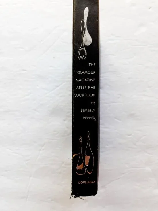 Vintage 50s Glamour Magazine After Five Cookbook