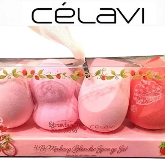 Celavi X Strawberry‎ Shortcake Makeup Blender Sponge Set