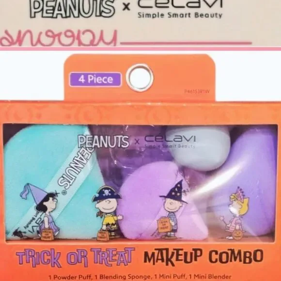 CélaVi X Peanuts Trick or Treat Makeup Combo Tool‎ Set