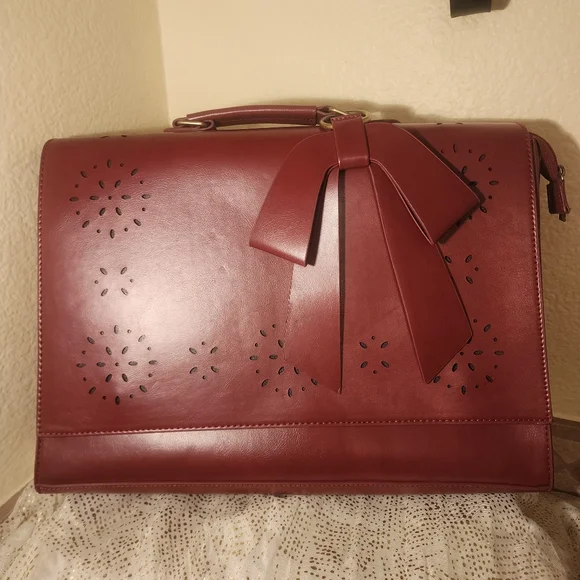 NWOT Ecosusi Vegan Leather Briefcase/Computer Bag