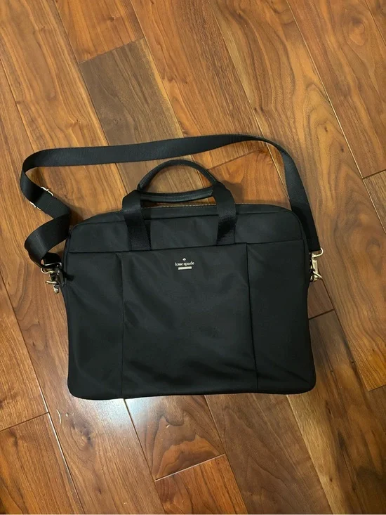 kate spade Black Nylon Laptop Messenger