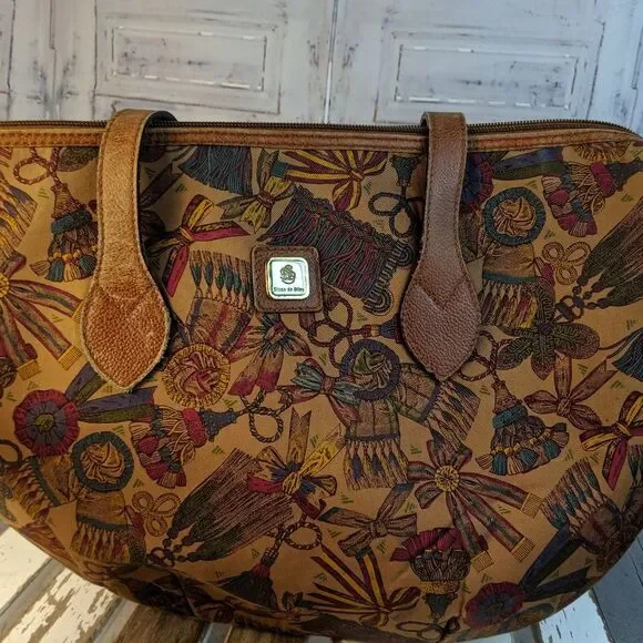 diana de Silva‎ handbag purse bag tote casual brown