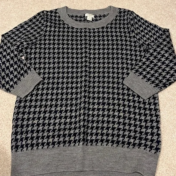 Jcrew houndstooth sweater