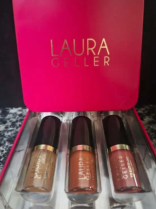 Laura Geller Treat-N-Go Tinted Lip Oil 3-Piece Trio Gift Set