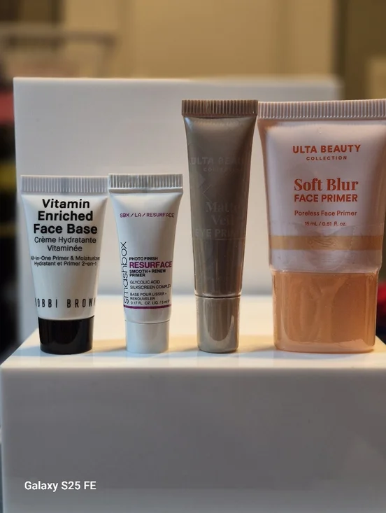 4-Piece Travel Size Primer Variety Bundle: Bobbi Brown, Smashbox & Ulta, New