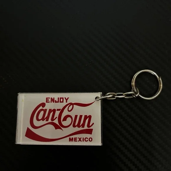 Vintage Keychain Cancun Inspired By The Coca‎ Cola Brand