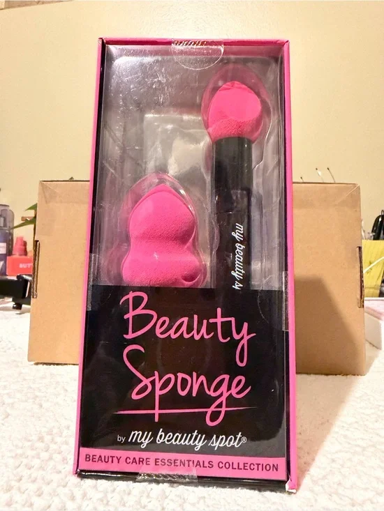 My Beauty Spot Pink Beauty Sponge & Brush Set