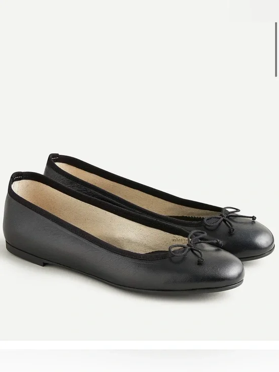 J. Crew Black Ballerina Flats Shoe Classic 7.5