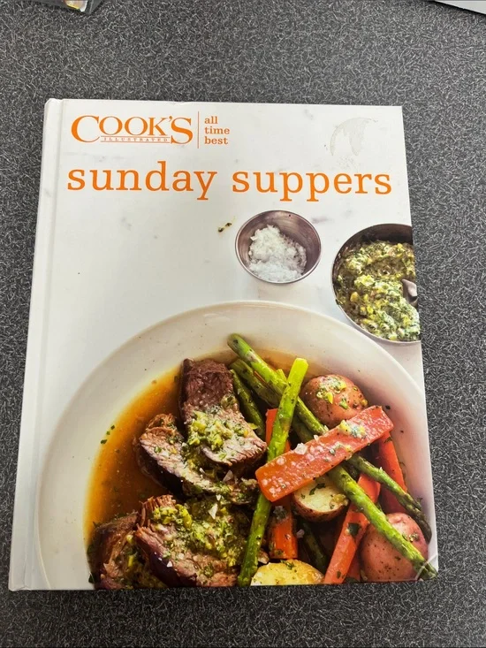 Sunday Suppers Cookbook - White/Orange
