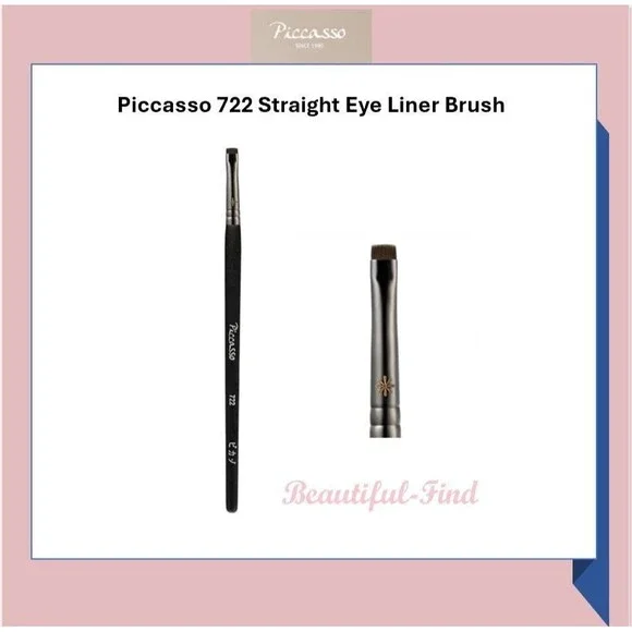 PICCASSO Makeup Brush #722 Straight Type (Eye Liner/Eyeshadow) New