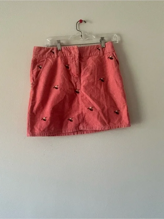 J. crew Duck CoEmbroidered Mini Skirt