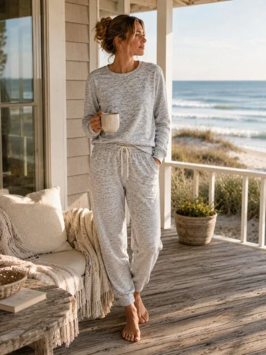 J.Crew Women's Heather Gray Lounge Pants Size Medium 1055/1056