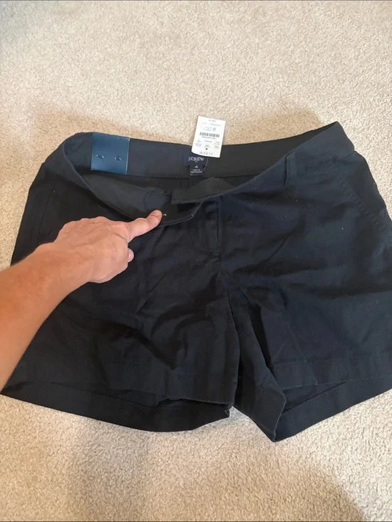 J. Crew Black Women's Shorts in size four brand new