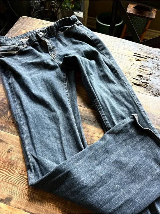 J. Crew Women's dark blue stretch Boot Cut Jeans size 33R