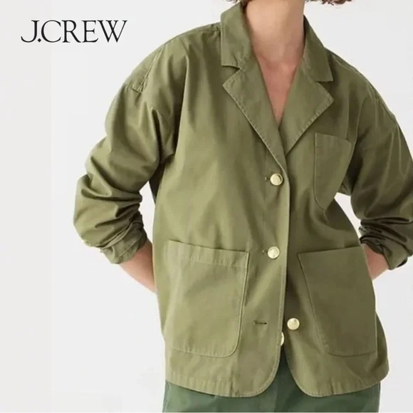 NWOT J. Crew Chino Blazer Jacket