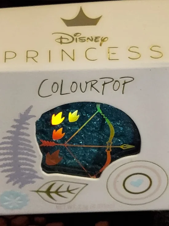 Disney Princess ColourPop Teal Glitter Kids Hair Clip