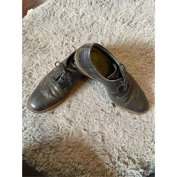 Ecco mens wingtip leather‎ shoes size 10/10.5
