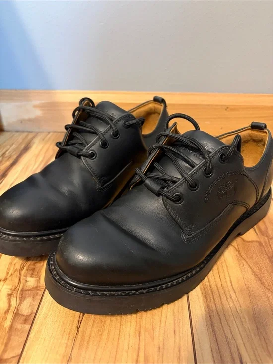 Timberland Waterproof Black Leather Oxford Casual Dress Shoe 95504 3560 Sz 9M
