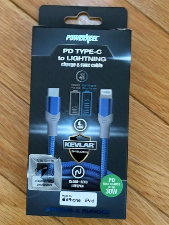 PD Type-C to Lightning Cable - Blue