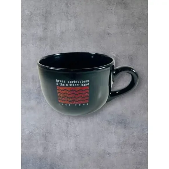 Bruce Springsteen & The E Street Band Souvenir Coffee Mug from 2000 Tour RARE
