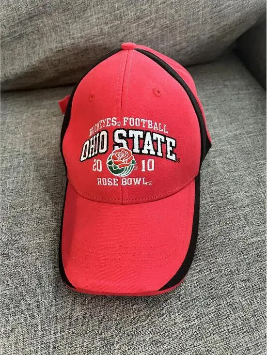 Champion Brand 2010 Ohio State Buckeyes OSU Rose Bowl Hat Red Snapback Cap OSFM