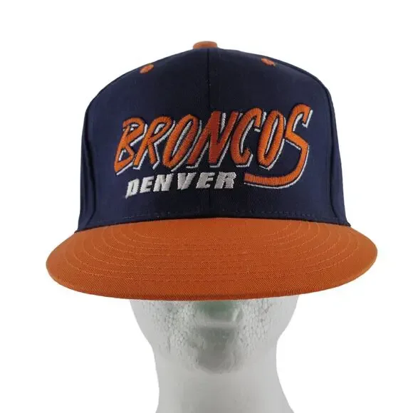 Denver Broncos Hat Cap NFL Team Apparel Orange Logo Adjustable‎ Snap Back