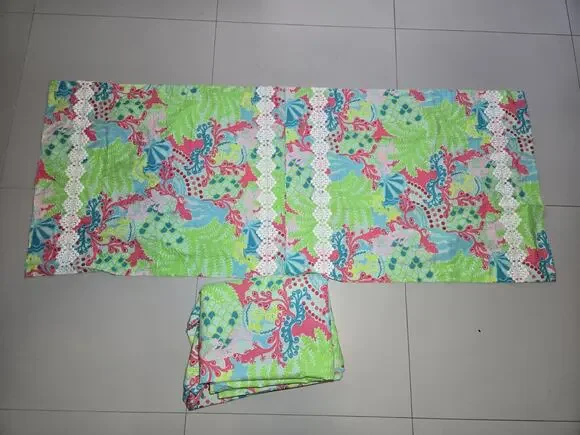 LILLY PULITZER Gecko Garnet Hill Full Queen DUVET Cover & 2 Shams