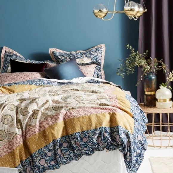 Anthropologie Anthro Home Meguro Cotton Slub Duvet Cover