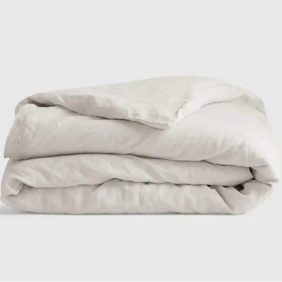 Linen Duvet Cover in Natural White - Premium Home Bedding
