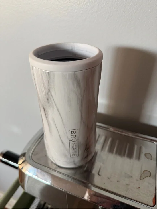 BrüMate Marble Travel Tumbler - White Gray