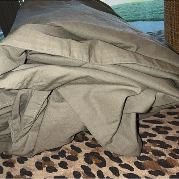 QUINCE King/CalKing Duket Gover OLIVE GREEN 108x92