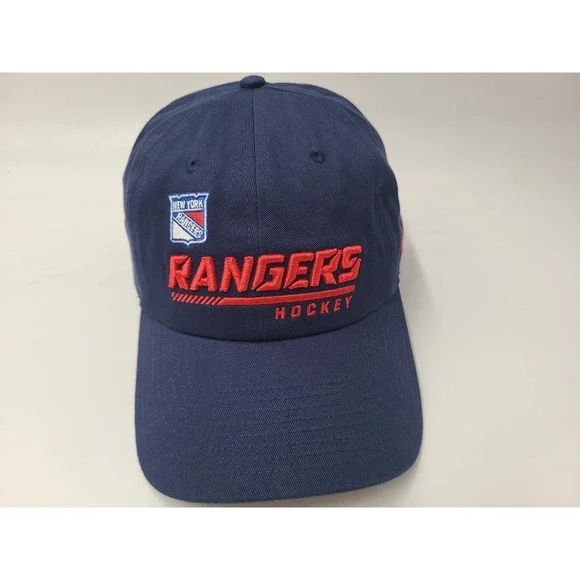 New York Rangers Fanatics Strapback Adjustable Hat Cap Men Women NHL Hockey Blue