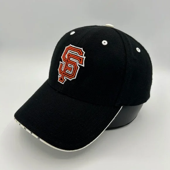 Vintage San Francisco Giants Hat Twins Enterprise Mens OSFA Black Wool Blend