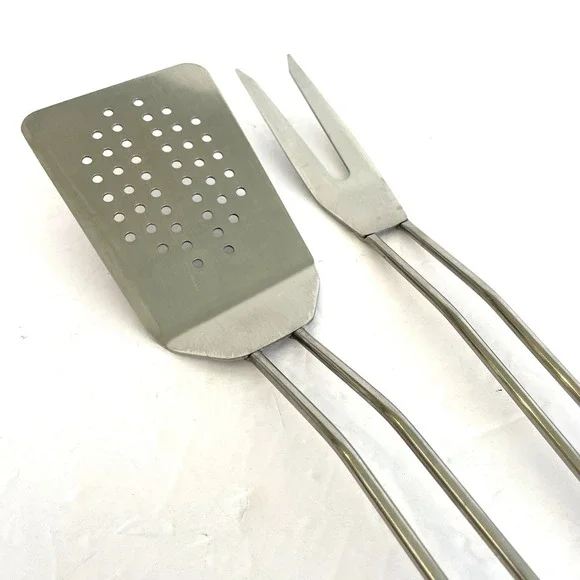 Williams Sonoma Grill Tools‎ Spatula Fork Set Stainless Steel Open Kitchen 18