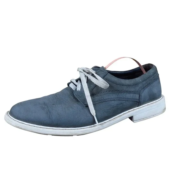 Rockport TruTech Mens Casual Oxford Shoes Size 8 Everyday Comfort Navy Leather‎