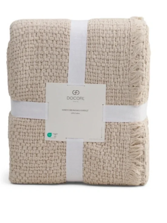 Docofil Stonewash Cotton Coverlet