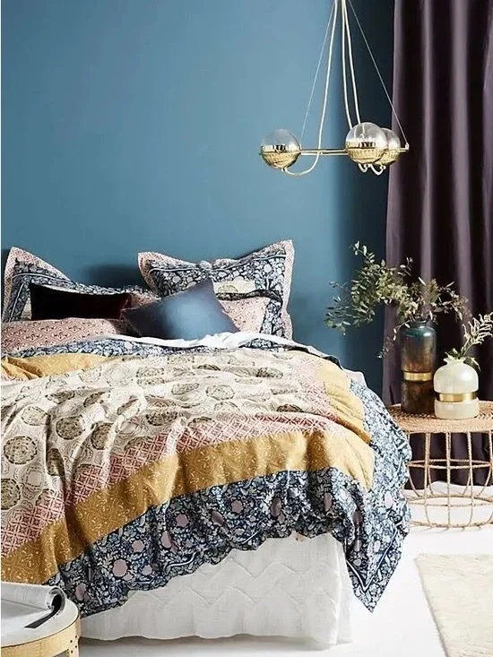 Anthropologie Bedding | Meguro Duvet And 2 Euro Shams | Size: King