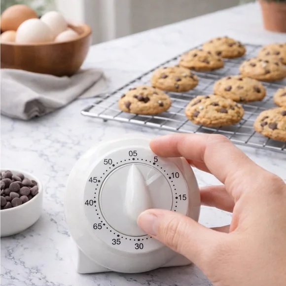 Cavatime White Mechanical Timer