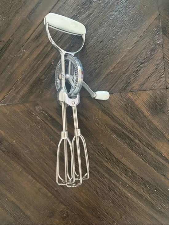 Stainless Steel Mixer Norpro Egg Beater Classic Hand Crank Style 12 inch