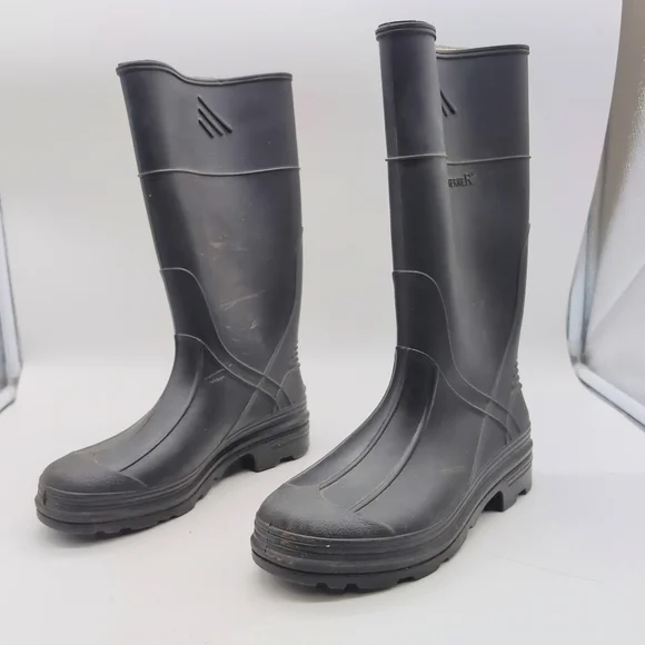 Northener Men's Black Rubber Boots Sz 4