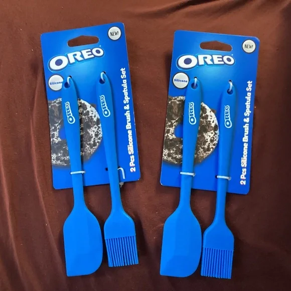 Oreo silicone brush and spatula sets bundle NEW