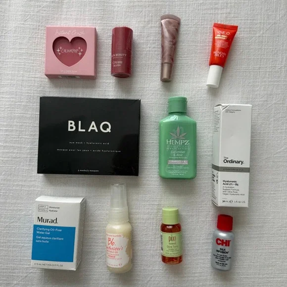 Beauty Bundle Sunday Riley The Ordinary ColourPop Murad Hempz Pixi CHI 10pc Set‎