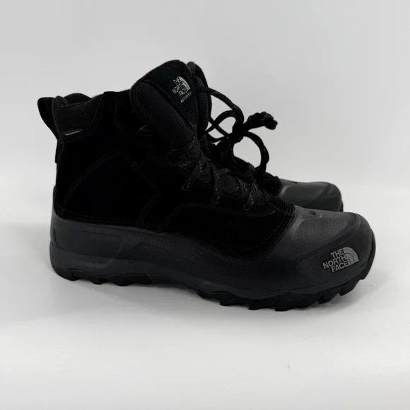 The North Face Chilkat V 400 Waterproof Winter Boots Mens Black Suede Insulated‎