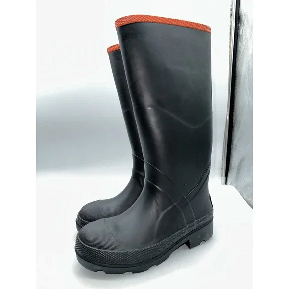 Brazos Men's Black Waterproof Rain Work Steel Toe Boots Size 6 D, FWBWRB1035
