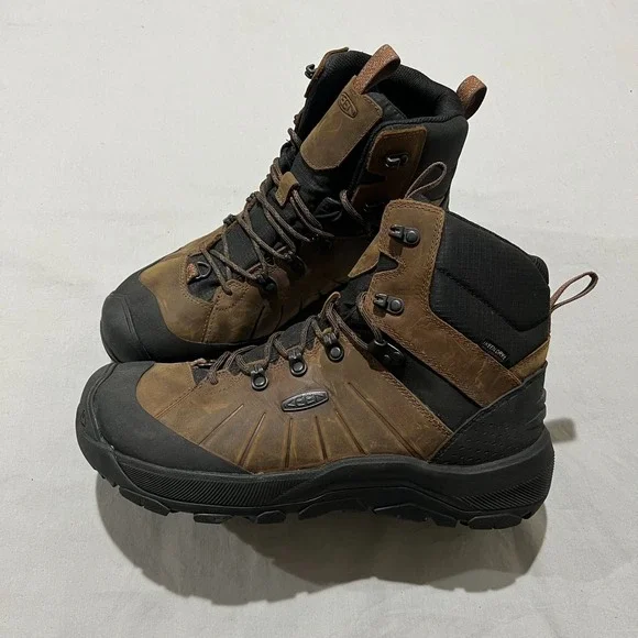 NWOB Keen Revel IV Mid Polar Mens Brown Black Outdoor Winter Hiking Boots 11