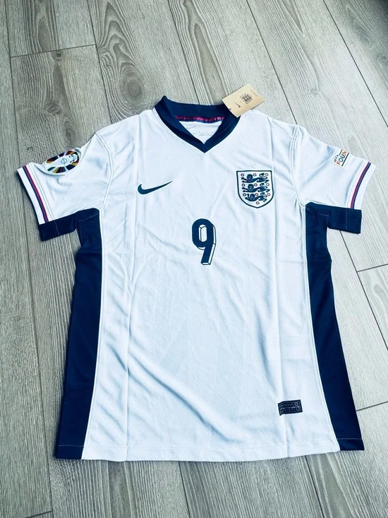 England-Style Kane #9 Soccer Jersey White Adult Size S New With Tags